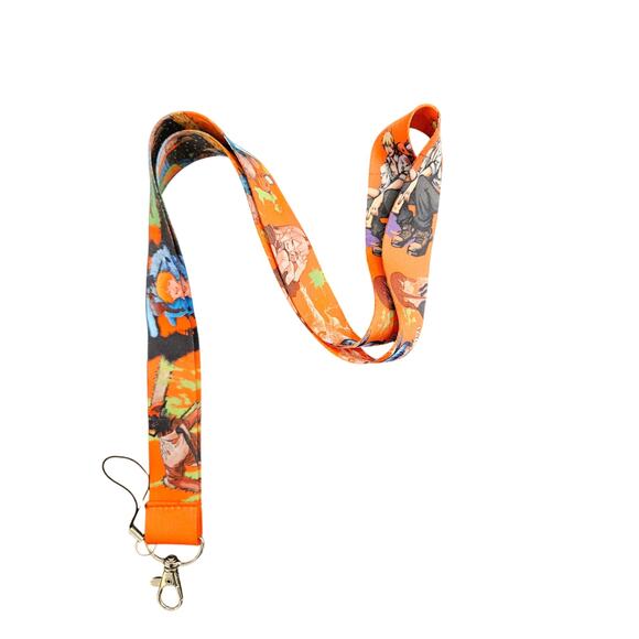 Chainsaw Man Anime Lanyard | Denji, Power & Aki | Double-Sided Keychain Holder - Picture 1 of 6